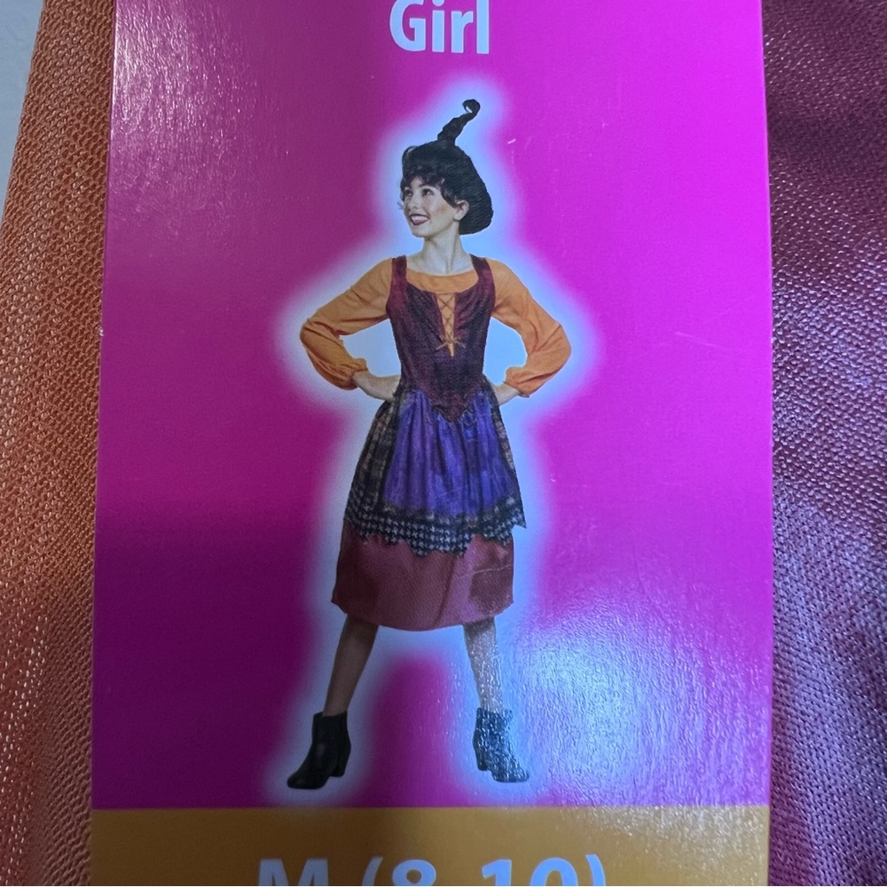 Disguise Disney Hocus Pocus Mary girls costume M(8-10) new